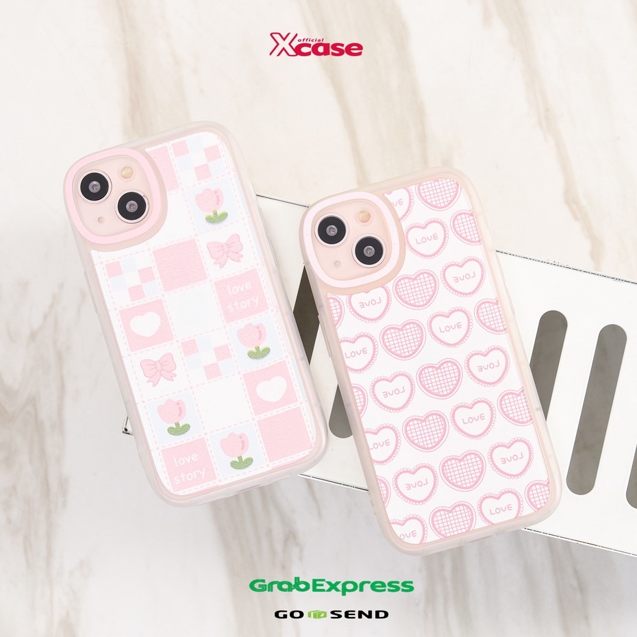 Soft Case Retro Love and Rubiks Flower Full Lens Cover iPhone 7 8 XR XS MAX 11 12 13 MINI PRO MAX