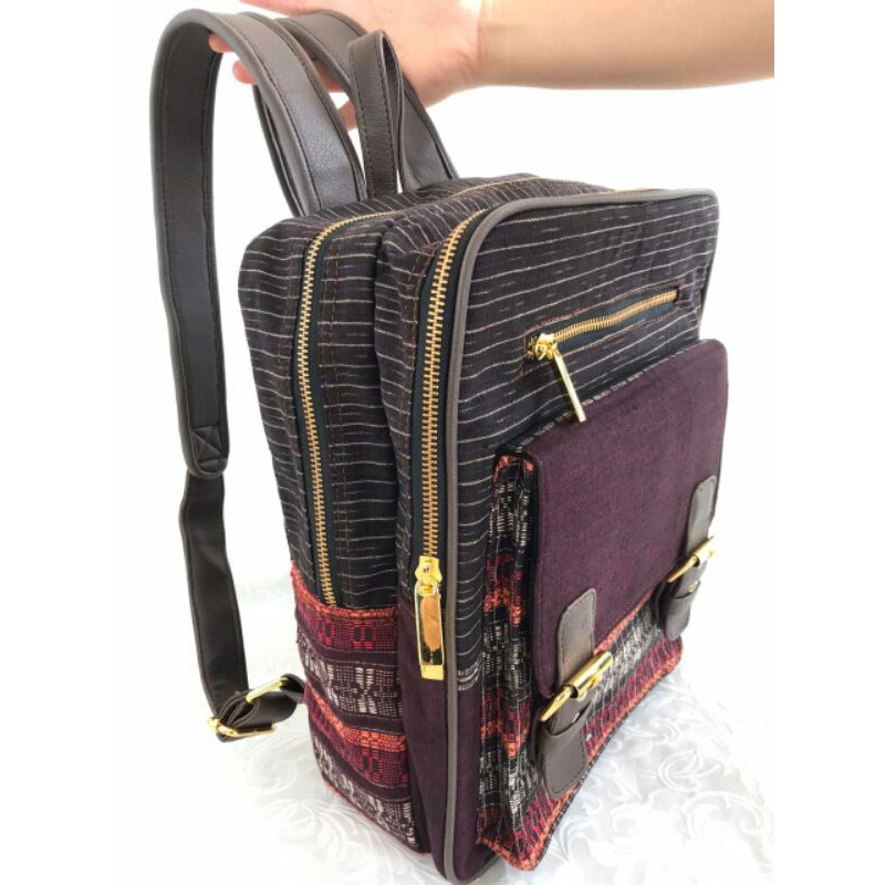 Tas Ransel Etnik Ulos Batak 27*13*32