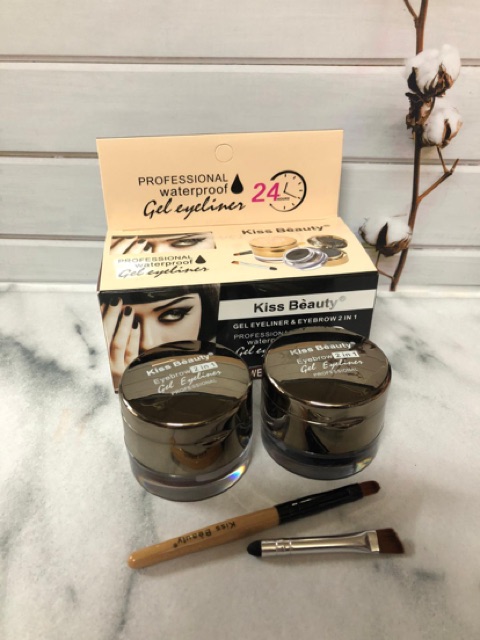 Kiss Beauty Eyebrow Gel + Eyeliner 2in1 Waterproof