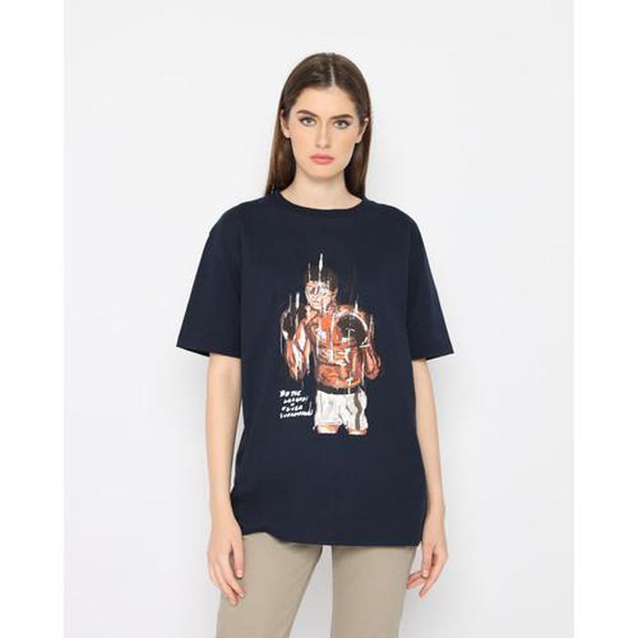 Kaos Unisex Naufal Abshar | Erigo TShirt The Uppercut Navy_hf1899