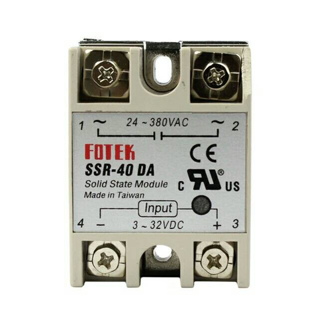 Solid State Relay SSR-40DA 40A/250V 3-32VDC/24-380VAC