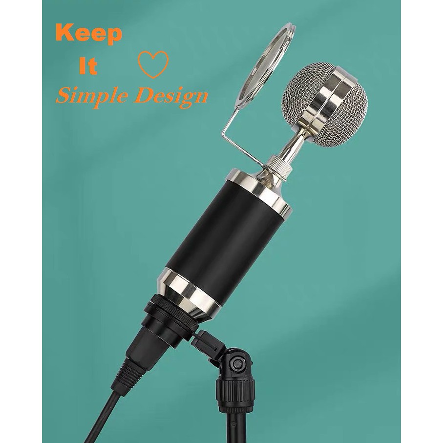 MICROPHONE BM-8000 KONDENSER SHOCK PROOF MOUNT KARAOKE LIVE MUSIC MUSIK TERBAIK PROFESSIONAL