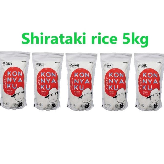 

Cuci Gudang Awal Tahun Shirataki Konnyaku Rice Kecil 5kg / Beras Diet Konyaku harga hemat Cuci