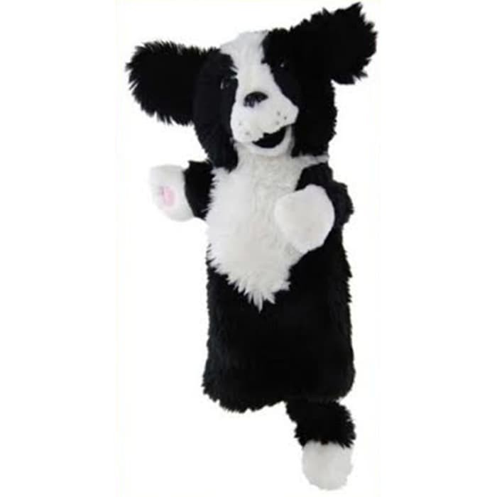 barokah boneka tangan hewan anjing gembala border collie
