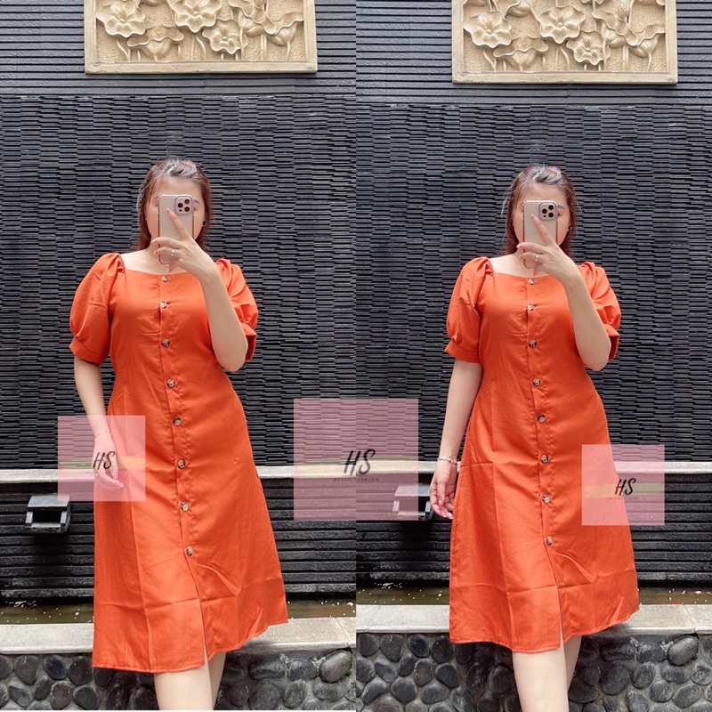 KOREAN DRESS SAMIRA BUTTON/ZSAMIRA