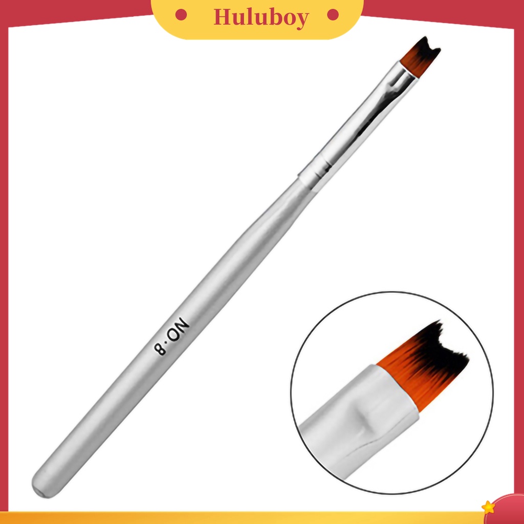 Huluboy Huluboy♡ Pen Brush Nail Art Gagang Kayu Bentuk Bulan Sabit Untuk Manicure