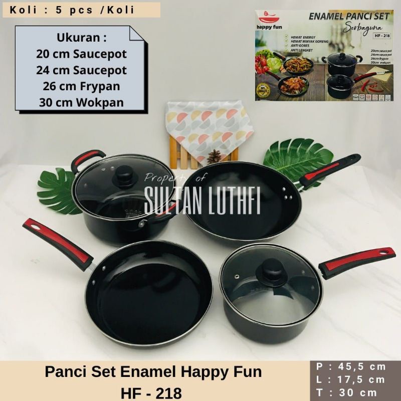 PANCI SET ENAMEL HAPPY FUN