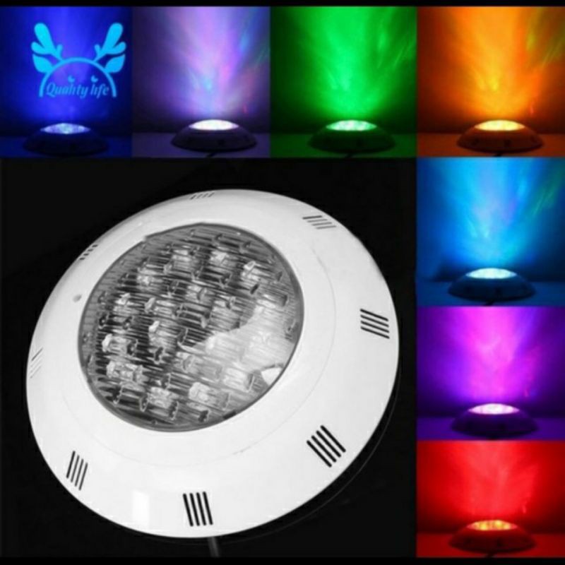 Lampu kolam renang led RGB 18 watt 18w 12 volt lampu kolam renang warna warni