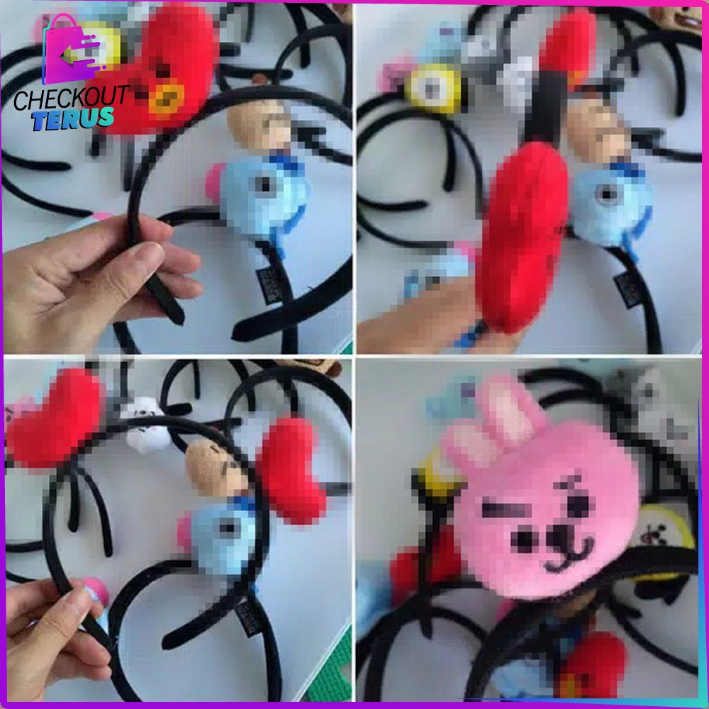 CT C8 Bendo Fashion Wanita Karakter Bangstan Boys Bando Anak Perempuan Headband Accesories Motif Lucu