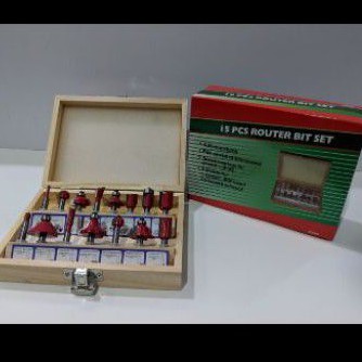 Mata profil set 15pc /mata profil set router trimmer 15 buah jenis