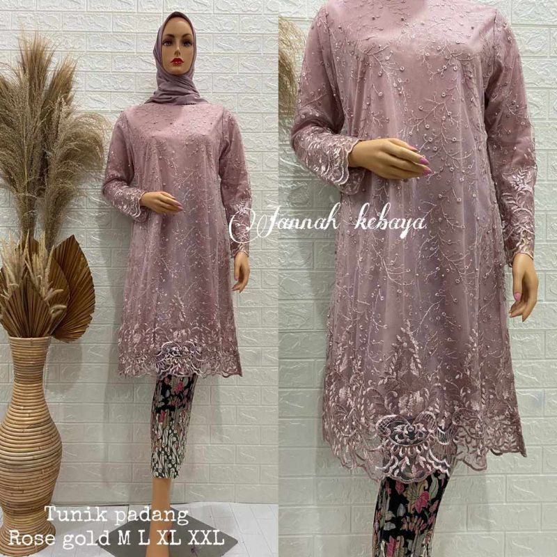 tunik padang/baju pesta/baju wisuda/tunik brokat