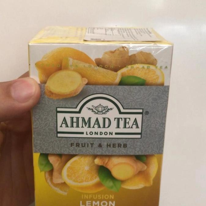 

[COD] AHMAD TEA LEMON GINGER INFUSION 40G TEH JAHE LEMON 20 sachet TERMURAH [COD]
