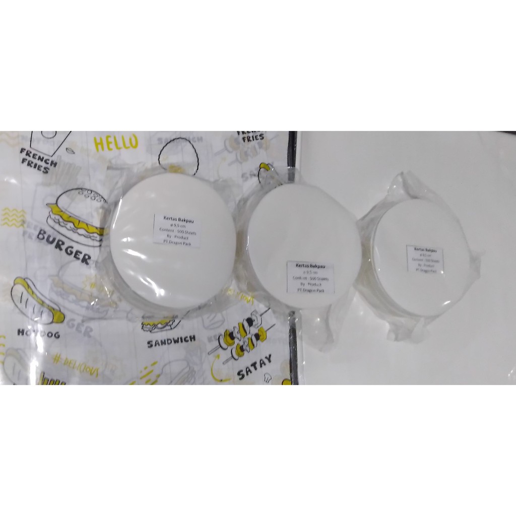 

Kertas Bakpao/Bakpau 9,5cm | Alas Bakpao/Bakpau Bulat 9.5cm