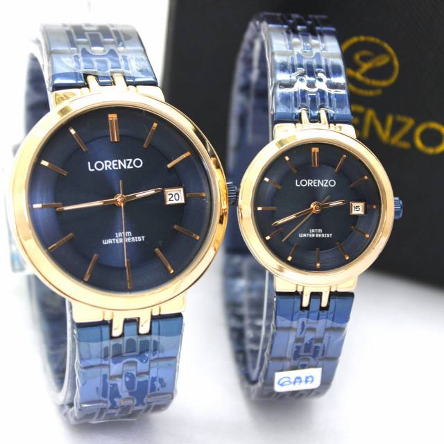 JAM TANGAN COUPLE PRIA/WANITA LORENZO 1071 100% ORIGINAL