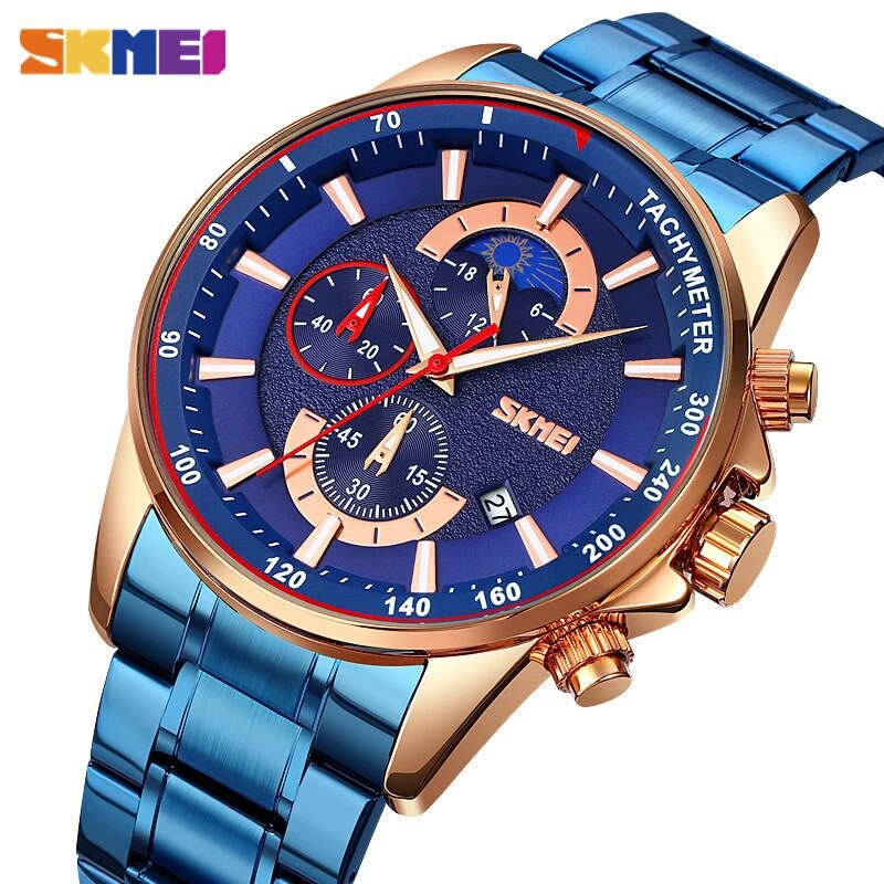 SKMEI 9250 Jam Tangan Pria Analog Stainless Steel WK-SBY