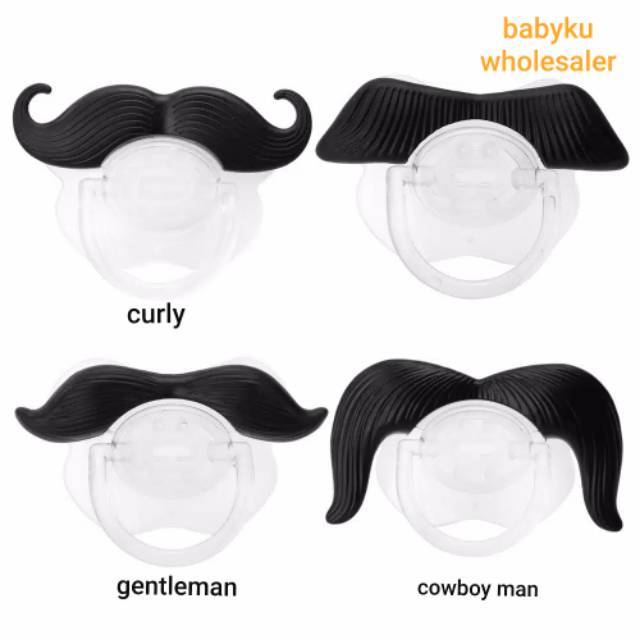 Dot empeng bayi kumis lucu