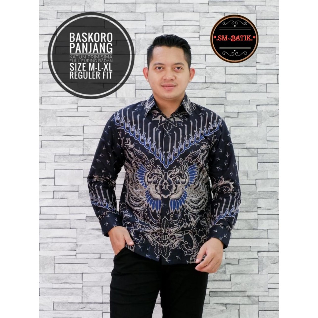 BASKORO SM BATIKSOLOAMANAH KEMEJA BAJU BATIK PRIA SOLO LENGAN PANJANG PENDEK LAPIS FURING ATASAN BATIK PREMIUM MODERN KATUN HALUS  PERMANA MERAH BANGAU LEMON PANJI LESMONO NAVY GUNARDO BIMO IJO GUNAWAN GURDO IJO NAGA ABU BINTARA BRAMANTYA WISAKA KUNING