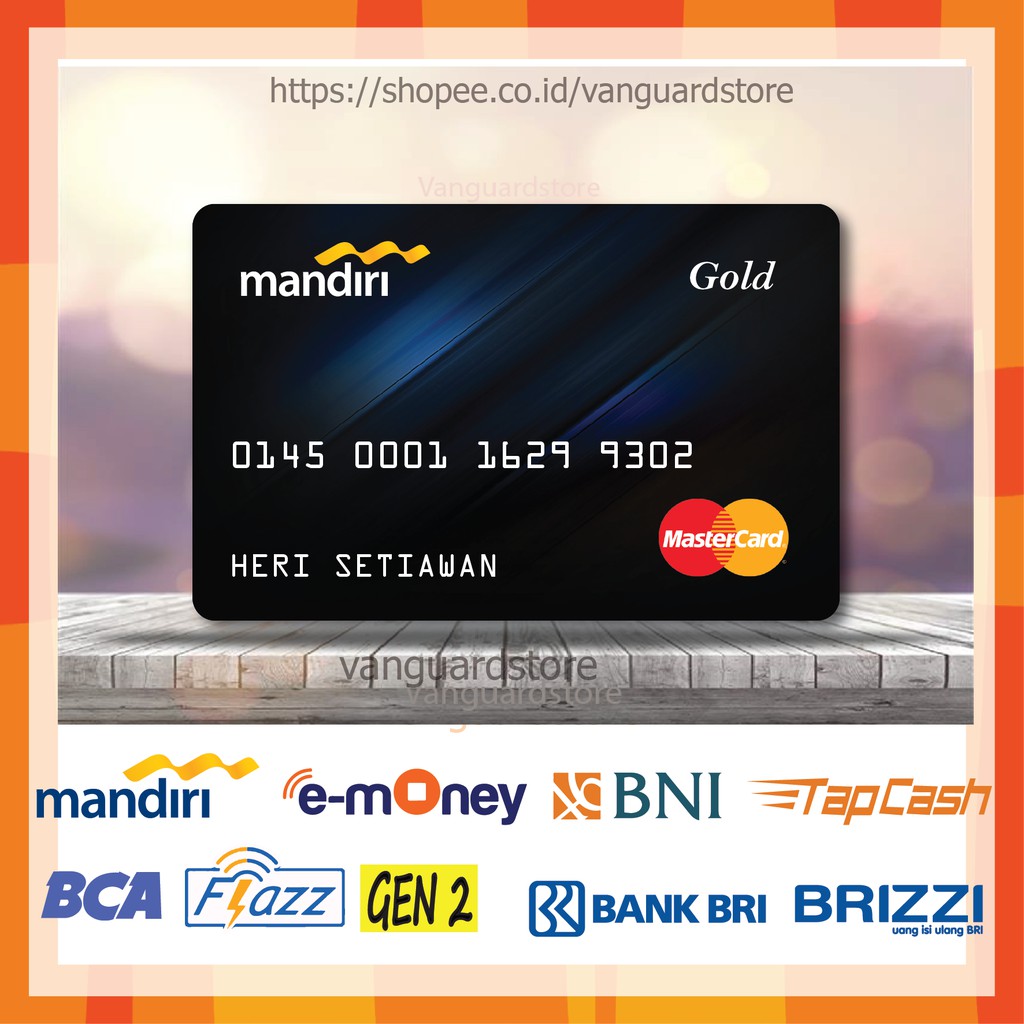 KARTU E MONEY E TOLL DEBIT CARD MANDIRI MASTER GOLD BLUE 5 EMONEY MANDIRI FLAZZ BCA TAPCASH BRIZZI