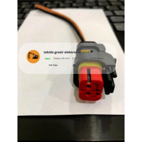 SOKET CAT 320D Water Temp Sensor Plug E320D