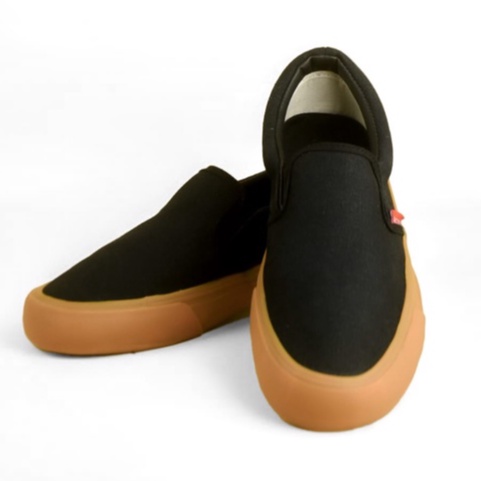 GE Lite #2 Black Gum- Sepatu slip On Getzke Original Sneakers-1