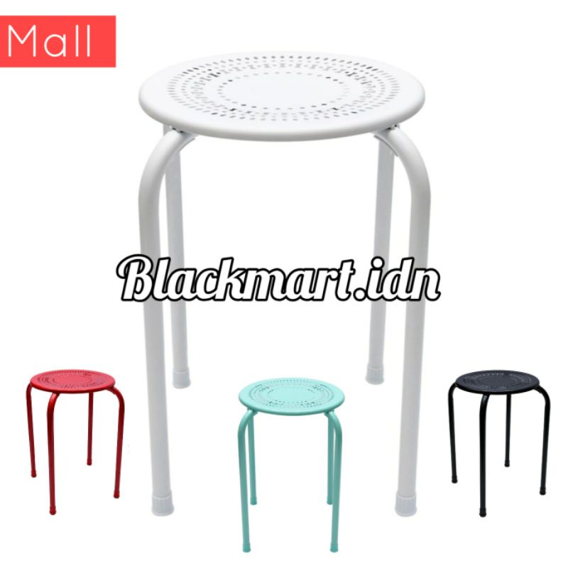 Informa Bangku Besi Metal - Outdoor Indoor Cafe Restoran Kantor Kelas taman Sekolah Kursi stool bar