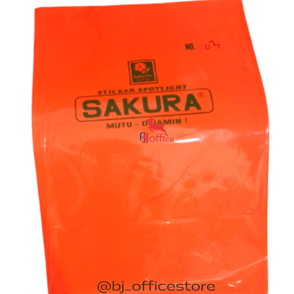 Sakura Sticker Spotlight Bisa Di Tempel Warna Warni / Kertas Stiker Tempel