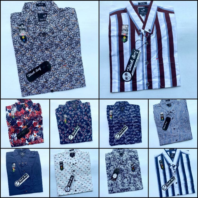 Kemeja 3second Pria / Kemeja Pria / Kemeja Lengan Pendek / Kemeja Cowok