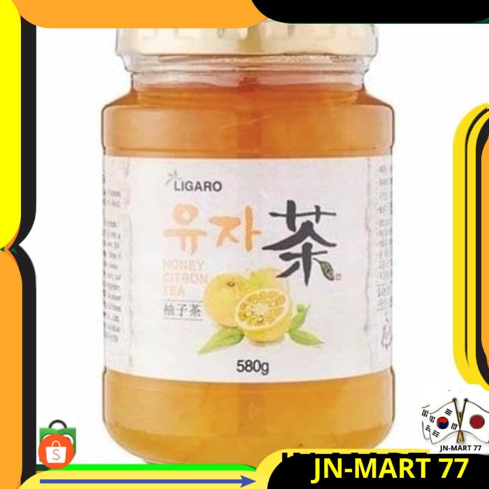 KOREAN FOOD/MINUMAN KOREA HALAL/KOREAN DRINK LIGARO JERUK MADU CITRON TEA 580 GR IMPORT ORIGINAL