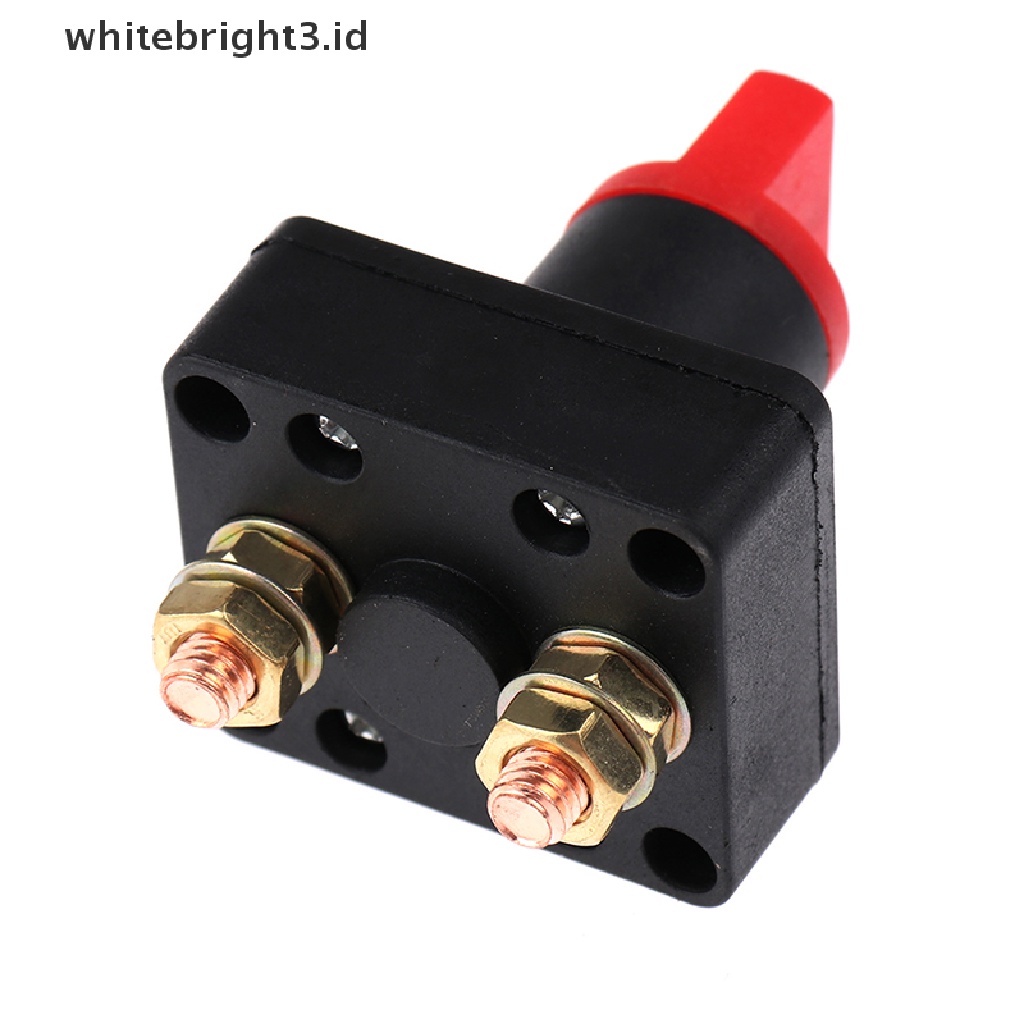 {whitebright3.id} 100A Battery Master Disconnect Rotary Cut Off Isolator Kill Switch Car Van  ,