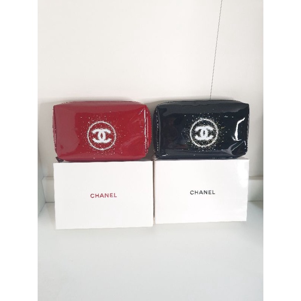 pouch make up tas kosmetik chanel sparkle beauty gift
