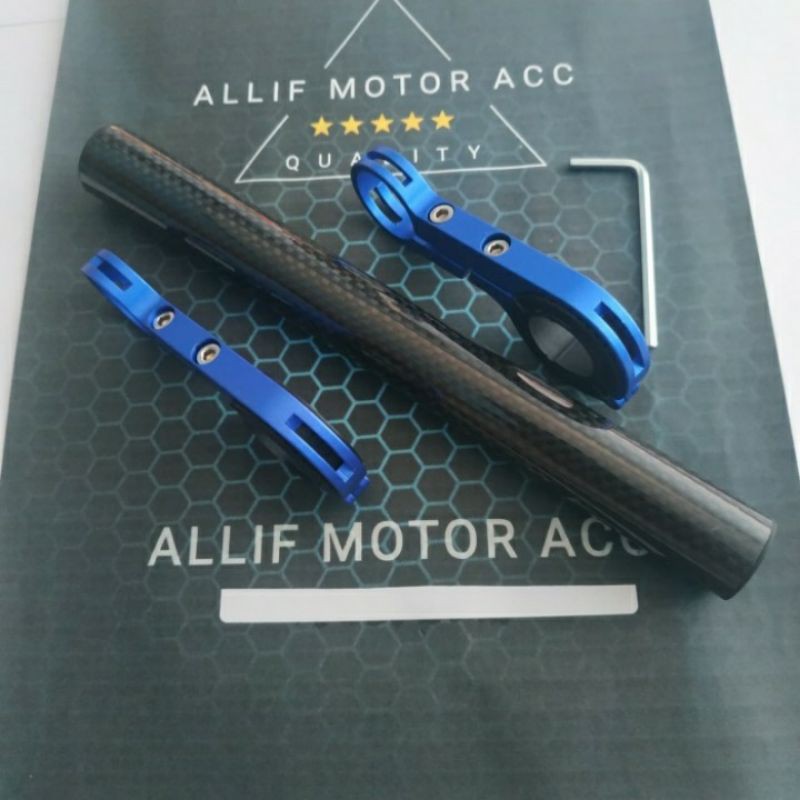 Breket Stand Holder Carbon stang Hp Gps Sepeda dan motor Adv Pcx Xabre