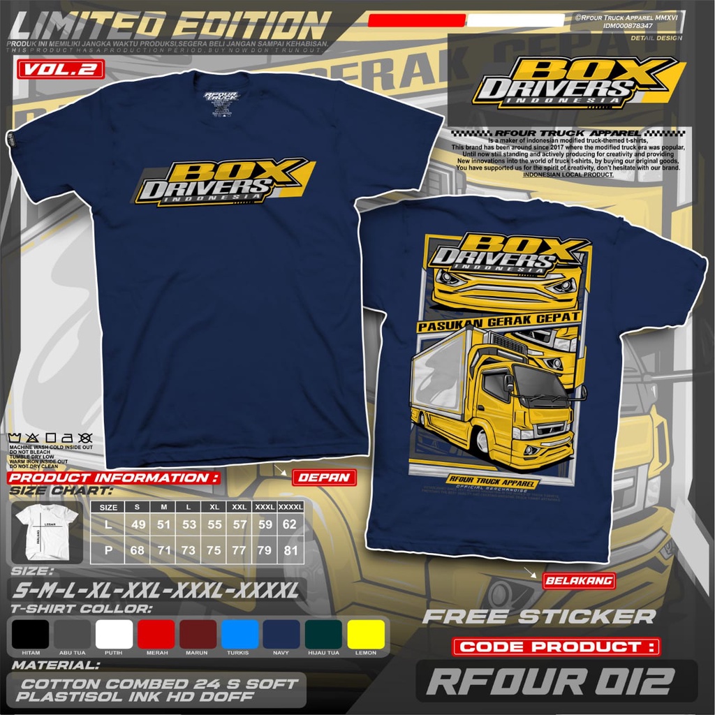 BAJU KAOS TRUK DEWASA ORIGINAL RFOUR TRUCK APPARELL COTTON COMBED 24s SABLOMN PLASTISSOL KAOS TRUCK OLENG CANTER MANIA TERBARU KAOS TRUCK DRIVER MUDA KAOS TRUCK MODIF TRUCK TAMPAN MBOIS KEREN KAOS TRUCK PREMIUM BAJU TRUK KAOS TRUK