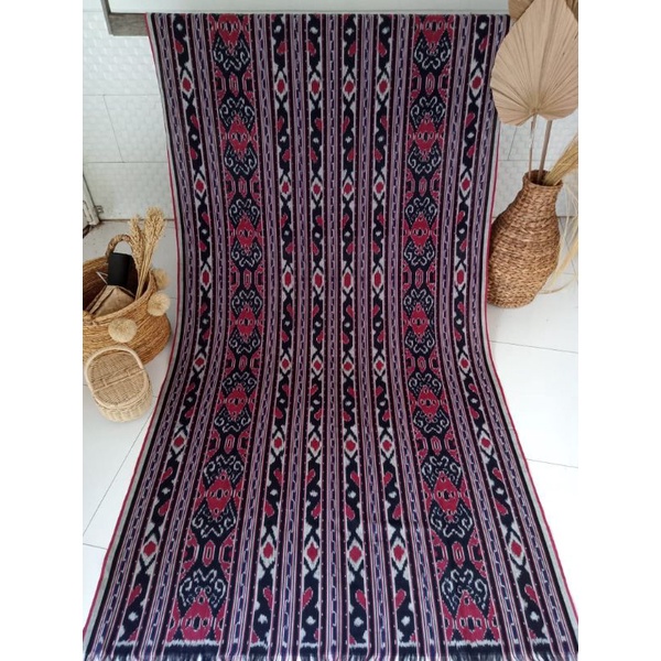 KAIN TENUN BLANKET TRADISIONAL TROSO ETNIK MALUKU WARNA COKLAT, MURAH MOTIF TERBARU