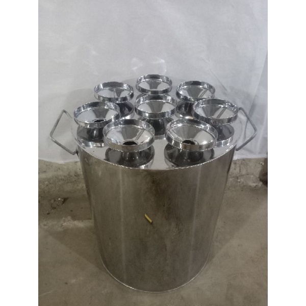 Dandang Putu Pisang / Putu Piring Bahan Stainless Ukuran 35×35cm