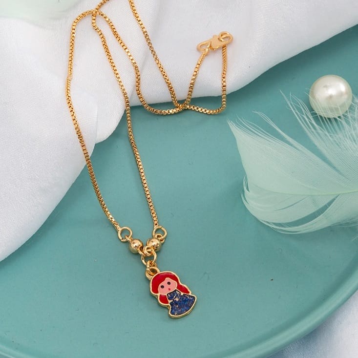 Kalung Anak Perempuan Unicorn Lucu Kalung Anak Karakter Lapis Emas Gold Anti Karat