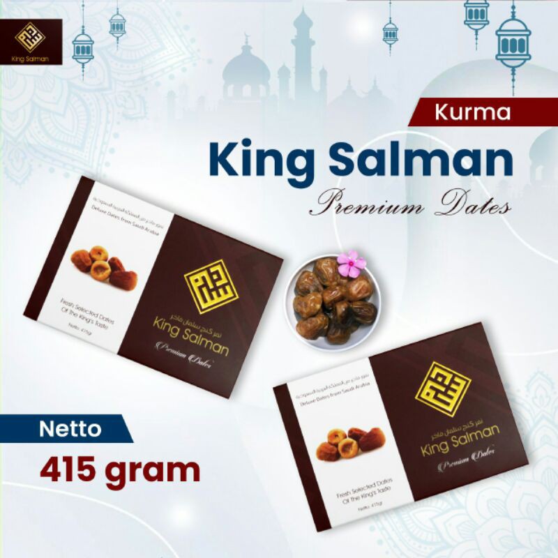 

KURMA KING SALMAN, kurma kualitas premium/VIP, premium dates