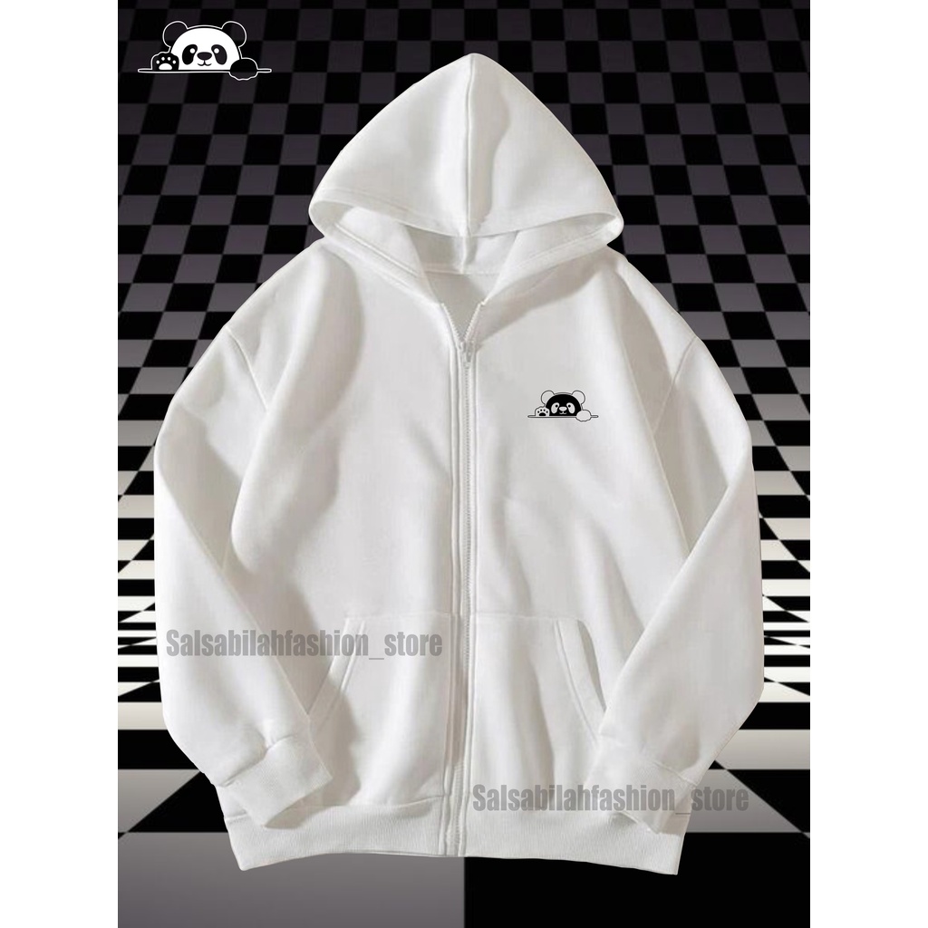 Sweater Hoodie-ziper PANDA Pria Wanita Switer Cowok Premium Distro (BAYAR DI TEMPAT)