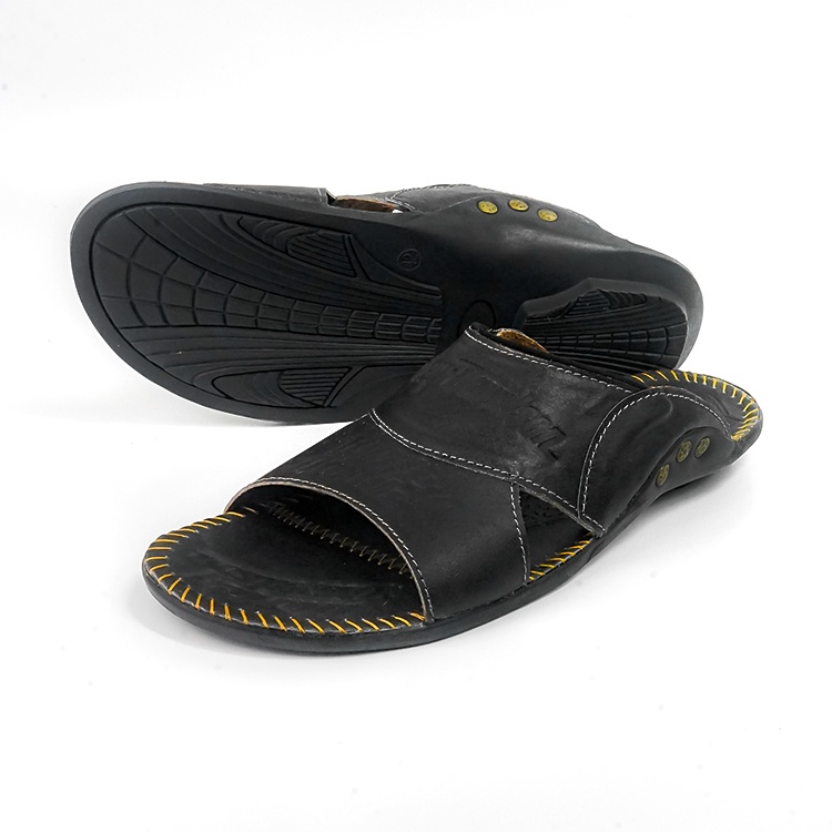 Sandal Pria Kulit Asli Model Selop Casual Harley Davidson High Adventure SLOP HT