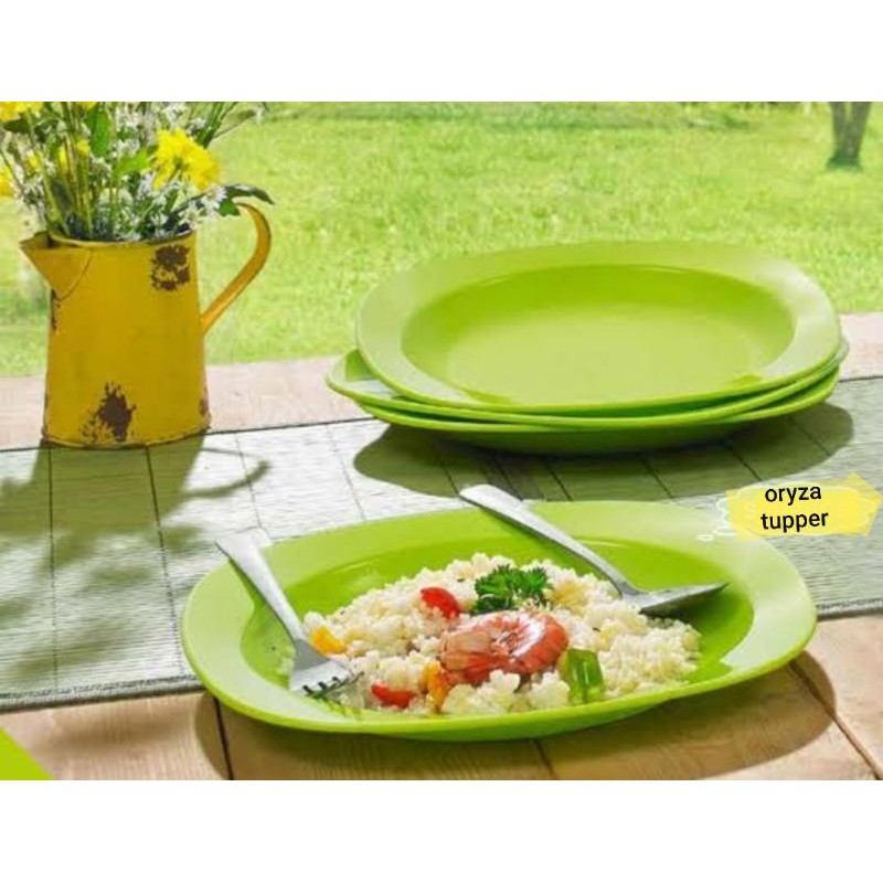 Piring Tupperware :  Blossom Plate || Raya Blossom Plate || Blossom Plate Paradise || Bloomia Blosso
