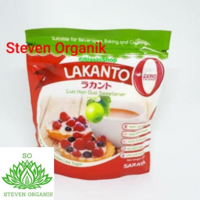 

LAKANTO Lou Han Guo Sweetener Monk Fruit/Gula keto 200 gr