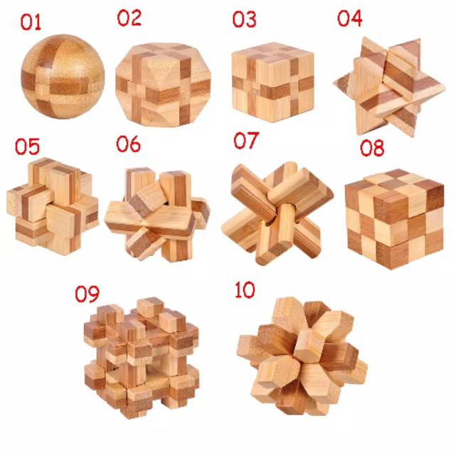 Puzzle bahan kayu untuk kecerdasan anak/dewasa