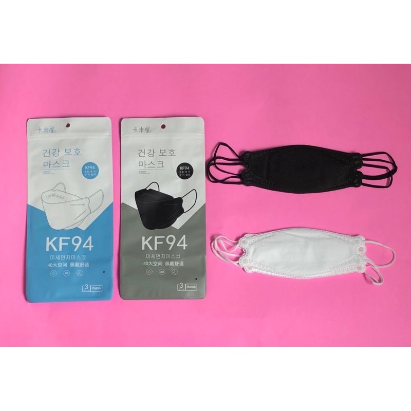 3PCS MASKER KF94 PREMIUM MASKER 3D STANDART KOREA