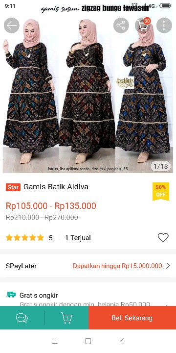 Gamis Batik Sarmila