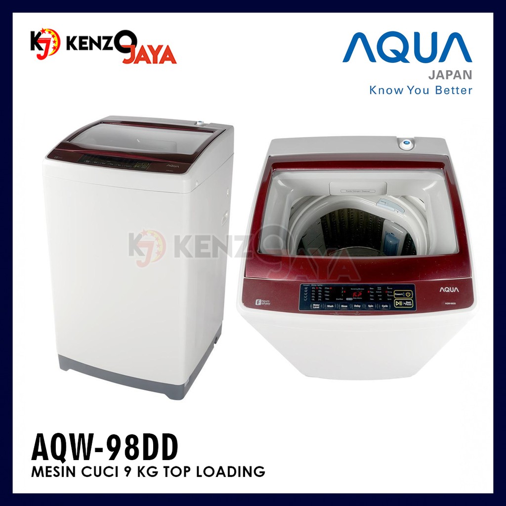 Mesin Cuci 1 Tabung 9 Kg AQUA AQW-98DD