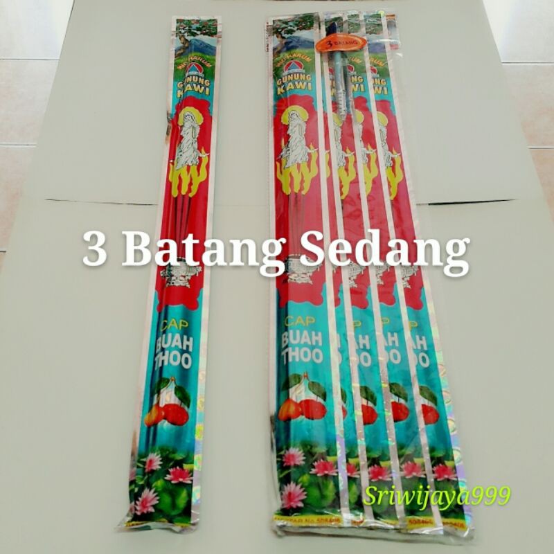 Hio Dupa Wangi Gunung Kawi 3 Batang (Stick Hitam Sedang Panjang)