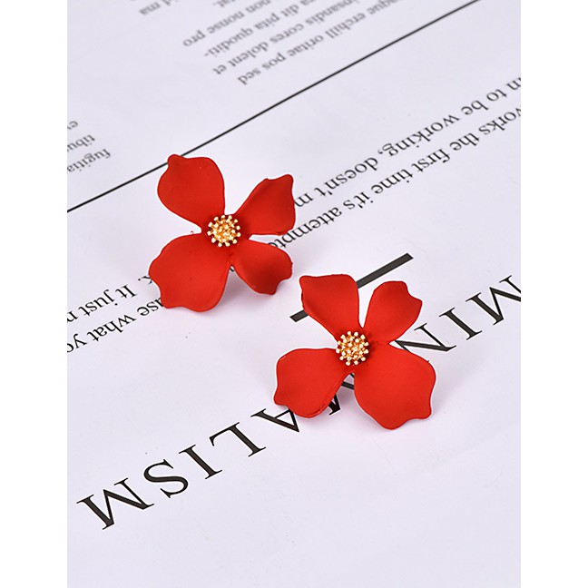 LRC Anting Tusuk Fashion Alloy Flower Earrings F4749X