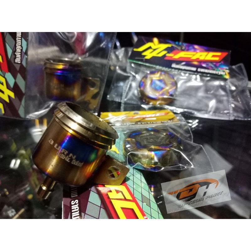 Tabung master rem titanium dan tutup tabung titanium BURN thailand