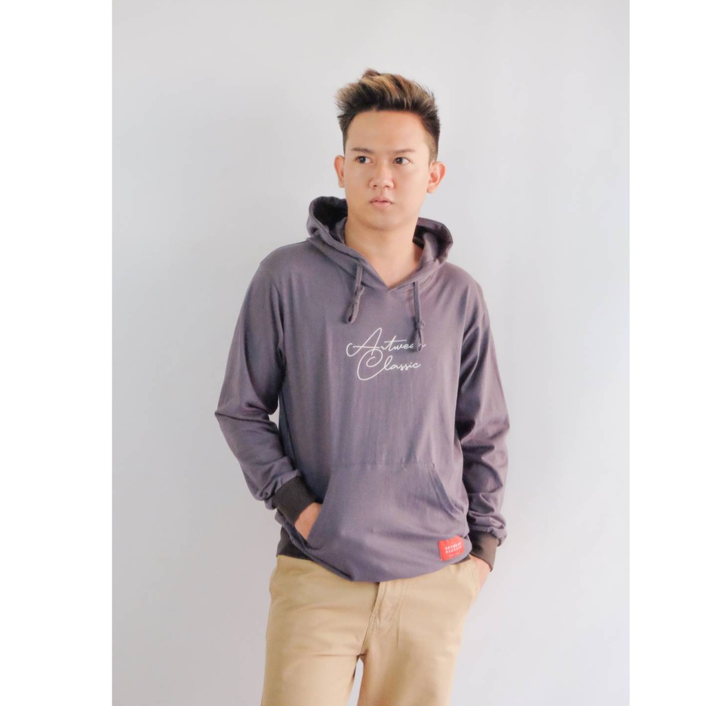 Hoodie Cowok Distro Artwear Classic Jaket Cowok Hoodie ARTHODGREY02 Hoodie Pria Polos