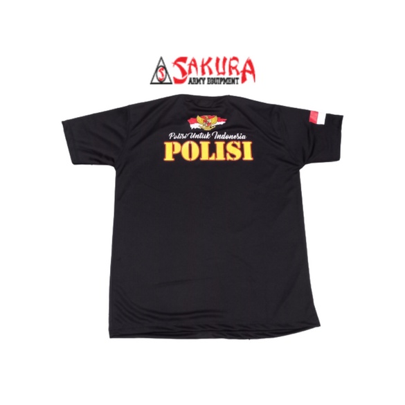 Kaos POLISI Dryfit Hitam Kaos Dalam Polisi Hitam