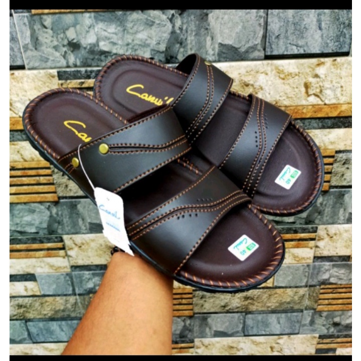 Sandal Kulit Pria Dewasa  Cowok Keren Kekinian